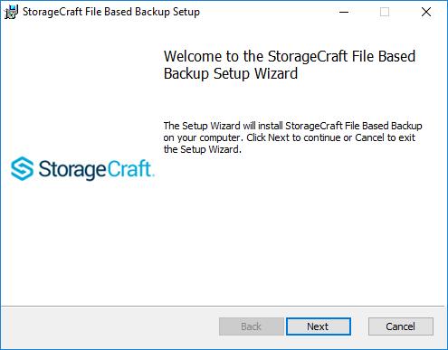 StorageCraft File Backup and Recovery with Backup Install Location By default the backup service installs