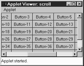 1.5 AND THE REST 17 1.4.5 ScrollPane Java 1.1 introduces the ScrollPane container. In version 1.