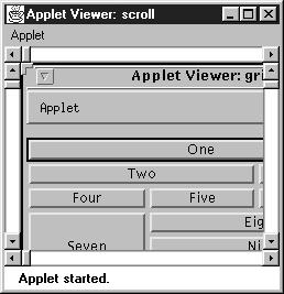 Selecting or moving the scrollbar triggers an event that allows the program to process the scrollbar movement and respond accordingly. The details of the Scrollbar are covered in Section 11