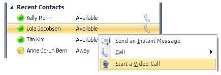 Microsoft Office Communicator 2007 R2 Getting Started Guide 71 Chapter 15: Place and Receive Video Calls You can use Office Communicator 2007 R2 to communicate with your contacts using audio and
