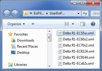 13 The Explorer starts, and a folder is opened, allowing you to install the ESI