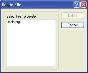 from the File Menu. 2. Select Rename from the File Menu. 3. Type in a new name for the file and click OK.