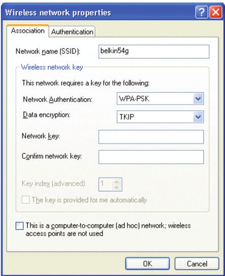 Supported Operating Systems: Windows XP Professional Windows XP Home Edition Setting Up Windows XP Wireless Network Utility to Use WPA/WPA2-PSK In order to use WPA-PSK, ensure you are using Windows