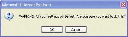 Manually Configuring your Modem/Router Restarting the Modem/Router to Restore Normal Operation 1. Click the Restart Router button. 2. The following message will appear.