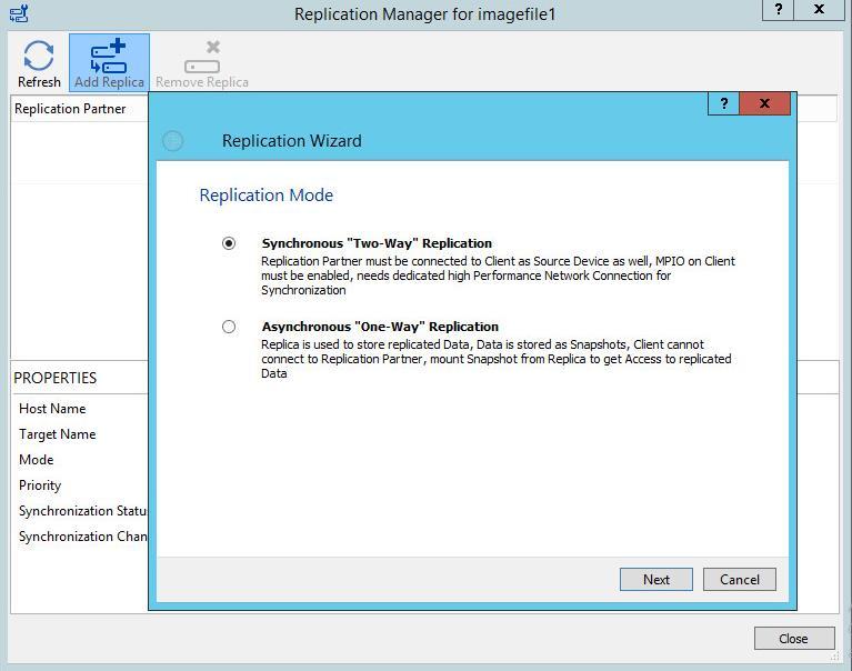 Replication Manager Window will appear.