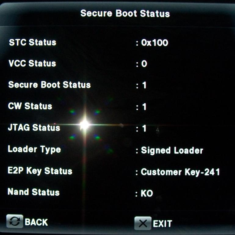 Cross Check the Updated E2P Production Software Step 28:- Select Secure Boot Status
