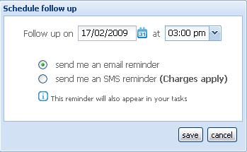 choose the type of reminder (email or SMS). The reminder will also appear in your tasks. You can also mark a message as read/unread. Select or open the message and select the Flag/Mark button. 2.