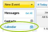 5 Managing Calendar Events 5.1 Display calendar Select Calendar from the left hand navigation to show all your scheduled events.