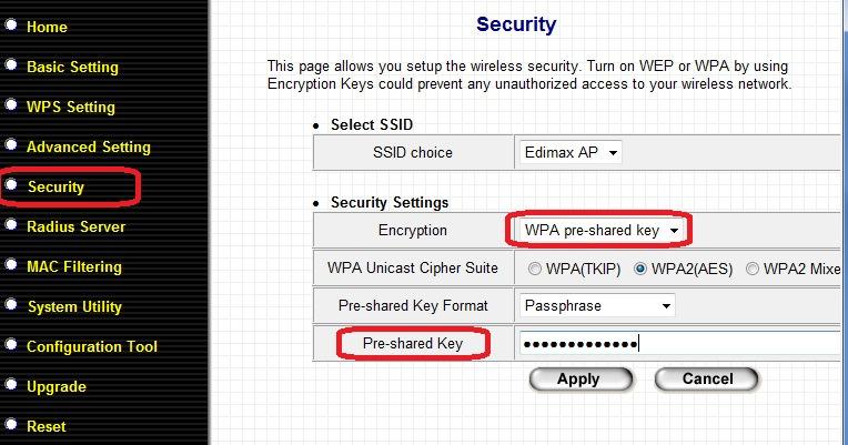 6. If your existing wireless network has no wireless security, you can click on Apply button to save settings and restart EW-7416APn/EW-7228APn.