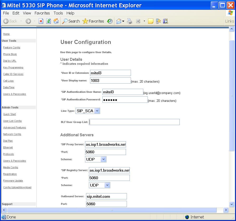 5330/5340 IP Phone SIP User and Administrator Guide Your Administrator must configure the