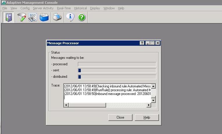 Click on Server Activity in the top menu and Message Processor as shown below.