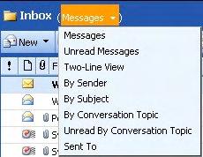 View Preview Pane. This option will split your Inbox in two parts. The top/left portion will display the message list, and the bottom/right portion will display the contents of the selected message.