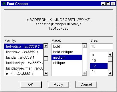 SYS 500 5 Defining Objects 1MRS751256-MEN Font Setting The font type can be selected for all objects: 1 Select the Font option. 2 Click Set Font. The Font Chooser shown in Figure 28 appears.
