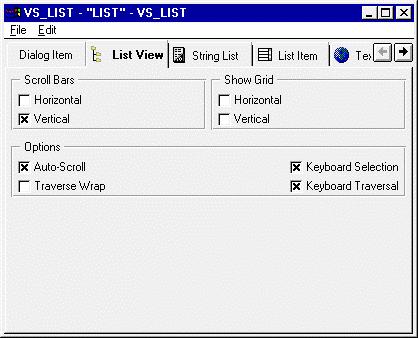 1MRS751256-MEN SYS 500 7 Other Dialog Items Figure 48. The List View page of the List Object Editor The String List page of the List Object Editor is shown in Figure 49.