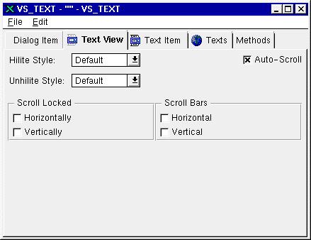 1MRS751256-MEN SYS 500 7 Other Dialog Items Figure 51. An example of text item In the Text View page of the Text Object Editor you can add vertical and horizontal scroll bars to the item.