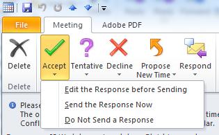 You may need to remind recipients that they need to do this as most people assume the Do not send a response option is the best option when it really isn t!
