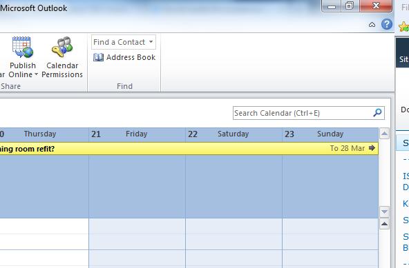 Using Outlook Calendars Effectively Search calendar The Outlook calendar has a useful search tool.