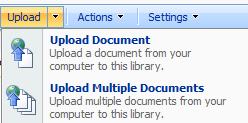 Upload multiple documents to the document library.