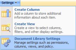 CUSTOMISE THE DOCUMENT LIBRARY Before working with files in your document library, you will need to customise the library to turn on the features and show the