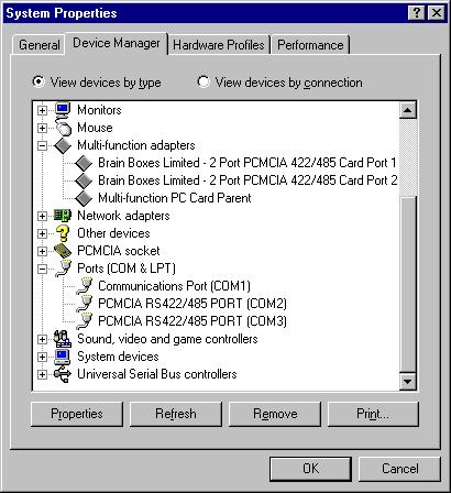 Open Device Manager by going to Control Panel and then System.