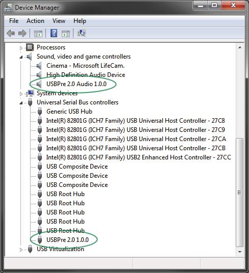 Right-click the entry in this section titled USBPre 2.0 Audio 1.0.0 and select Uninstall.