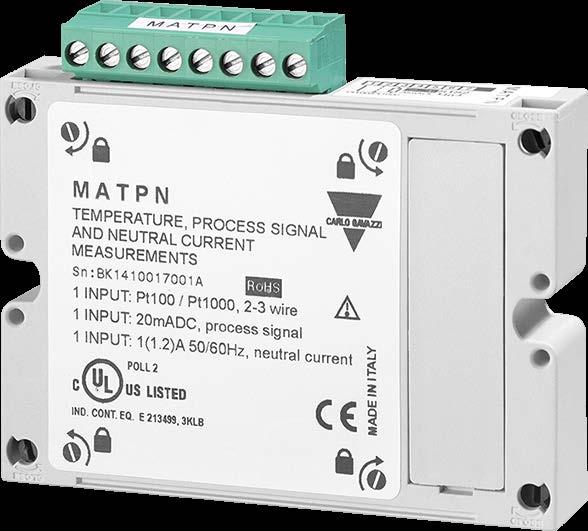 Analog input module Main features Three analog inputs Configuration via UCS or WM50 keypad Easy mounting on main unit Detachable terminals Local bus connection to main unit Description Main functions