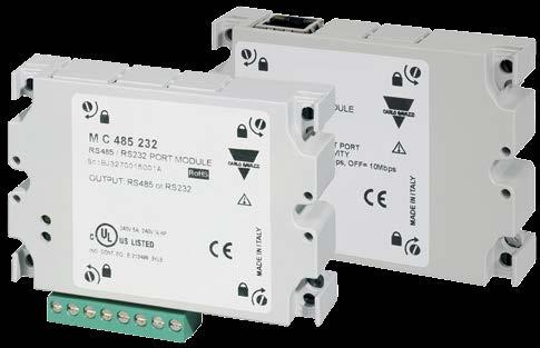 Communication modules Main features Modbus protocol Configuration via UCS or WM50 keypad Main functions Transmit data remotely WM50 connection to UCS Easy mounting on main