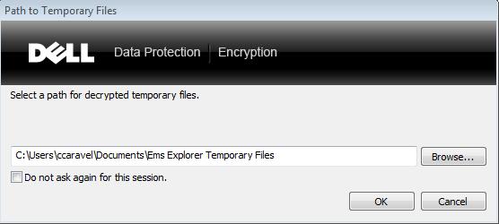 Note: Any files that have not been encrypted may be opened up as you would normally through the Windows Explorer. Figure 9 6. Double-click on a Secured file to open.