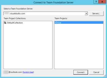 8. You will be prompted to sign in. Do that and continue. 9. Click Close in the Add/Remove Team Foundation Server dialog. 10.