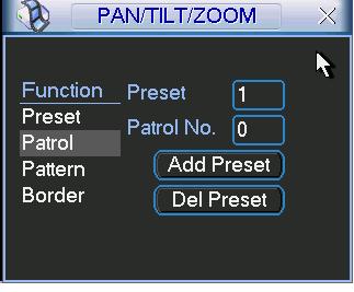 Figure Note: Preset, tour and pattern all need the value to be the control parameter. You can define it as you require. You need to refer to your speed dome user s manual for Aux definition.