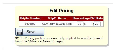 EDITING THE RETAIL PRICE MARK-UP Users can edit the mark-up rates that CTO uses to calculate how retail prices are displayed in the search results. 1 CLICK ON MY STORE (TOP RIGHT).