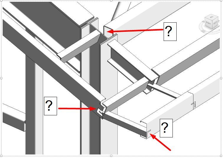 Revit cuts-back steel part not for constructability, but for drawing preparation.