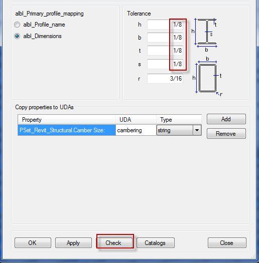 4a. Object Converter options Open object converter Set geometry tolerance Check for correct shape and material mapping Mapping from Revit to Tekla