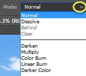 The shortcut to decrease the brush size is the open bracket key [. Mode Mode is the method of blending the color with the data that is being painted over.