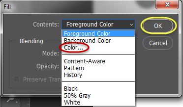 Out-of-Gamut The out of gamut warning is a small triangle appearing to the right of the color swatches in the dialog box.