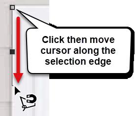 If the selection edge does not stay on the anticipated selection area, click with the mouse to manually add a selection point. To complete the selection, move the mouse close to the starting point.
