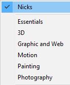 When the workspace is set, click on the workspace dropdown and choose New Workspace.