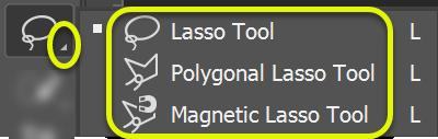Tip: To toggle between tools on the tool flyout, press the Shift key + the shortcut key Options Bar The Options Bar is located at the top of Photoshop screen, below the Menu Bar.