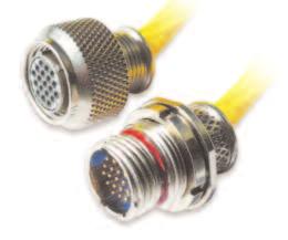 design provides proven reliability in harsh environments Connector uses size 23 contacts accepting #22 to #28 wire. Contact spacing is reduced to 0.