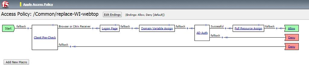 p. From the AAA Server list, select the RSA SecurID AAA Server you created using the configuration table. q. From the Change Max Logon Attempts Allowed list, select 1. r. Click Save. 15.