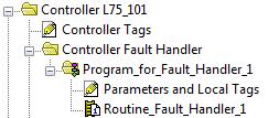 Major Faults Chapter 1 Tip: Even though you can choose Fault in the Assignment field, assigning the routine as a fault routine within the Controller Fault Handler is not necessary. 7. Click OK.