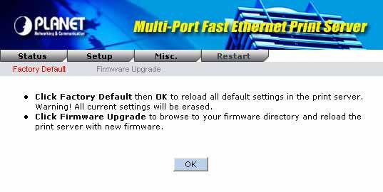 11. Reset to Default 11.1 Hardware You may press the RESET button on the FPS-3300 over 5 seconds. LINK POWER 11.