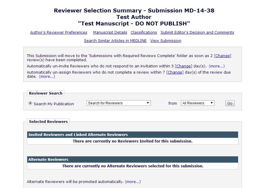 Inviting Additional Reviewers As mentioned, in order to provide a rigorous review, Medicine encourages Academic Editors to seek at least 2 additional reviews prior to submitting an editorial decision.