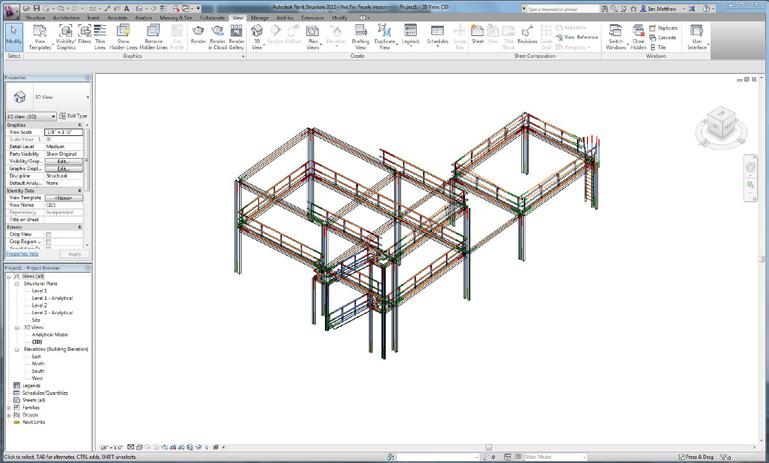 Structure for detailed structural design and analysis. You can then bring back the detailed structural design into AutoCAD Plant 3D for visualizing the complete structure together with the piping.