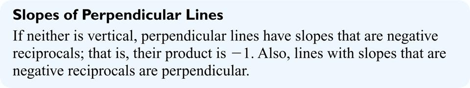 , 04 Slopes of Parallel and Perpendicular Lines Determining Whether Two Lines are Perpendicular Eample 7 Are the lines with equations = and + = perpendicular?