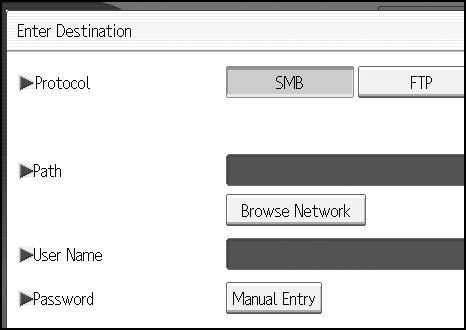 Sending Scan Files to Folders Specifying the path by browsing the network for destinations You can browse computers on the network for the destination folder, and then specify the path.