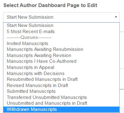 Clarivate Analytics ScholarOne Manuscripts Administrator User Guide Page 151 4. For security and usability reasons, the following HTML tags are allowed: a. <a> (Creates hyperlinks) b.