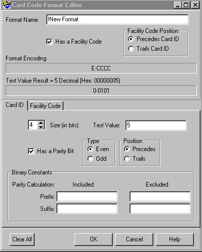 Cardholders: advanced Card Code Format Editor dialog box lets you create a custom card format To a create a new card format: Tip: Press Alt + T, O to launch the Options dialog box. 1.