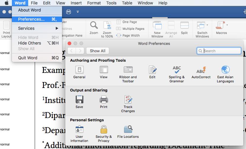 Go to Word Tab > Preferences > View > Style area width.