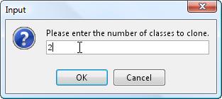 Select 2 as the number of classes to clone. 16.